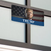 Donald Trump Foto - Trump 2024 Houd Amerika groot Spandoek (Buitenkant Gebouw)