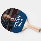Donald Trump Foto - Trump 2024 Houd Amerika groot Tafeltennisbatje (Zijkant)
