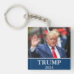 Donald Trump Foto - Trump 2024 Sleutelhanger