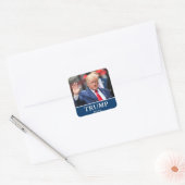 Donald Trump Foto - Trump 2024 Vierkante Sticker (Envelop)