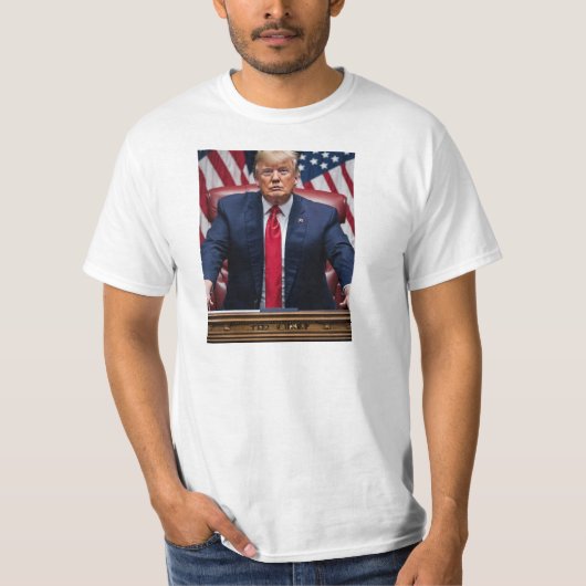 Donald Trump Fotoprint T-shirt (Voorkant)
