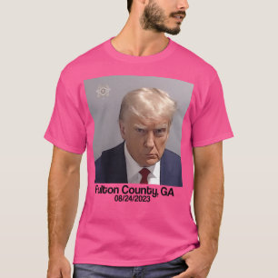 Donald Trump Fulton County Atlanta Georgia Officië T-shirt