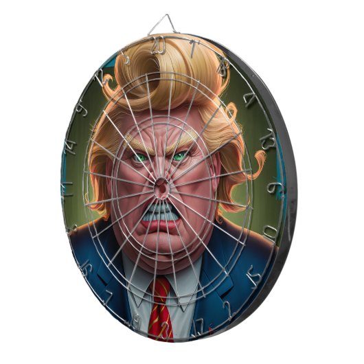 Donald Trump Fun Dartboard met een politicus Dartbord (Voorkant Rechts)