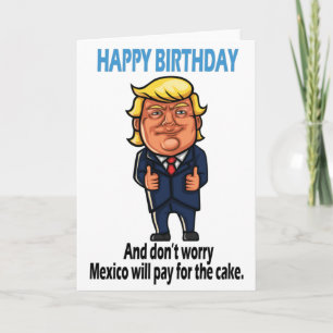 Donald Trump Funny Birthday Kaart