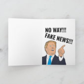 DONALD TRUMP FUNNY BIRTHDAY Wenskaart Kaart (Binnen)
