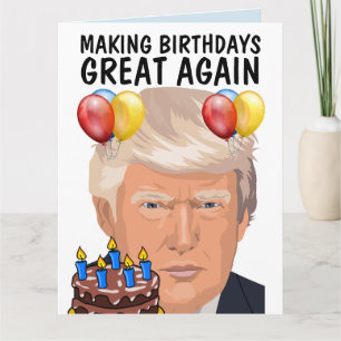 DONALD TRUMP Funny BIRTHDAY-Wenskaarten Kaart
