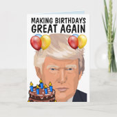 DONALD TRUMP Funny BIRTHDAY-Wenskaarten Kaart (Voorkant)