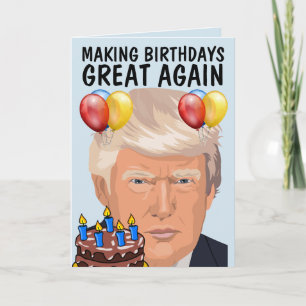 DONALD TRUMP Funny BIRTHDAY-Wenskaarten Kaart