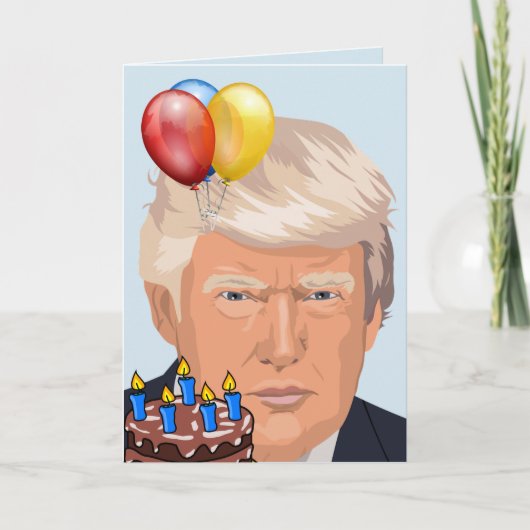 DONALD TRUMP Funny BIRTHDAY-Wenskaarten Kaart (Voorkant)