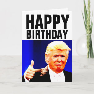 DONALD TRUMP Funny BIRTHDAY-Wenskaarten Kaart