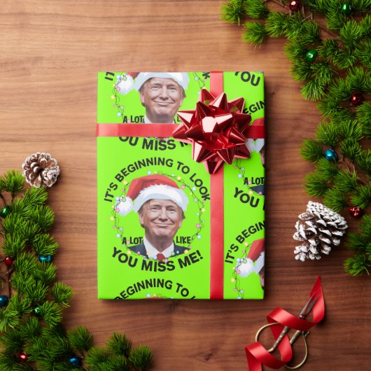 Donald Trump Funny Christmas MAGA Cadeaupapier (Feestdagen Geschenken)