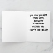 DONALD TRUMP FUNNY HAPPY BIRTHDAY WENSKAARTEN KAART (Binnen)