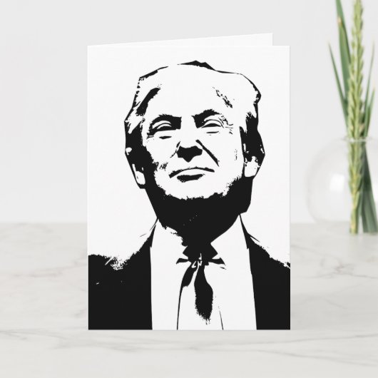 DONALD TRUMP FUNNY HAPPY BIRTHDAY WENSKAARTEN KAART (Voorkant)