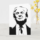 DONALD TRUMP FUNNY HAPPY BIRTHDAY WENSKAARTEN KAART (Gele Bloem)