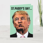 DONALD TRUMP FUNNY ST.PATRICK'S DAY KAARTEN (Voorkant)