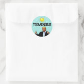 DONALD TRUMP FUNNY TREMENDOUS STICKERS (Tas)