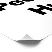 Donald Trump gaat weg! Poster (Hoek)