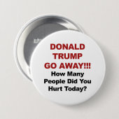 Donald Trump gaat weg! Ronde Button 7,6 Cm (Voorkant /achterkant)