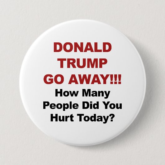 Donald Trump gaat weg! Ronde Button 7,6 Cm (Voorkant)