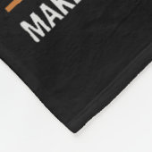 Donald Trump Garbyge Sinaasappel reflecterende vei Fleece Deken (Hoek)