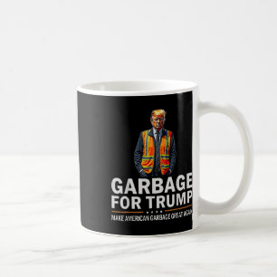 Donald Trump Garbyge Sinaasappel reflecterende vei Koffiemok
