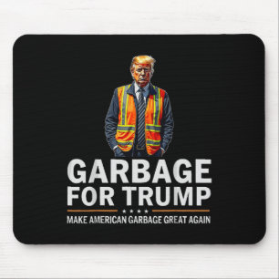 Donald Trump Garbyge Sinaasappel reflecterende vei Muismat