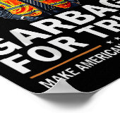 Donald Trump Garbyge Sinaasappel reflecterende vei Poster (Hoek)