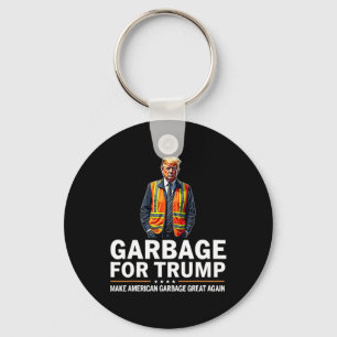 Donald Trump Garge Oranje Reflecterende Veiligheid Sleutelhanger