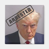 Donald Trump "gearresteerd" Mugshot Magnet (Voorkant)
