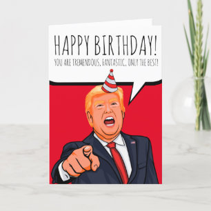 Donald Trump: Gelukkige verjaardag Bedankkaart
