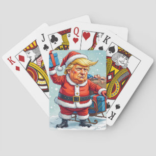 Donald Trump, geschenken van de kerstman Pokerkaarten