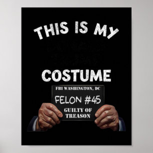 Donald Trump Gevangenis Halloween Kostuum Poster