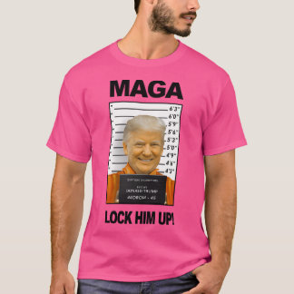 Donald Trump Gevangenis Mugshot Moron 45 T-shirt