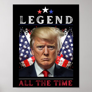 Donald Trump Gevecht Inauguratie Dag 2025 Legende  Poster