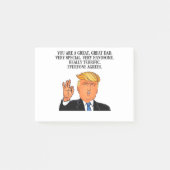 Donald Trump - geweldige vaders dag verjaardag Post-it® Notes (Voorkant)