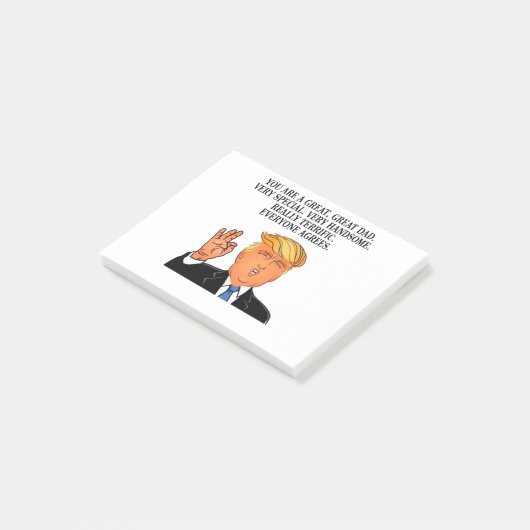 Donald Trump - geweldige vaders dag verjaardag Post-it® Notes (Schuin)