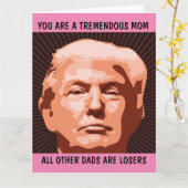 DONALD TRUMP GIANT HALLO KAART VOOR MOM-KAARTEN (Gele Bloem)