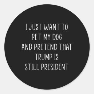 Donald Trump Gifts Pet Mijn Hond Republikeins Cons Ronde Sticker
