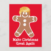 Donald Trump Gingerbread Man Briefkaart (Voorkant)