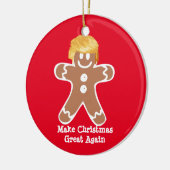 Donald Trump Gingerbread Man Keramisch Ornament (Links)