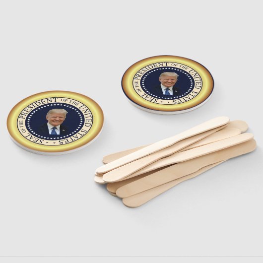 Donald Trump glimlachen ~ met sterren ~ 2020 ~ Handwaaier (Niet-gemonteerd)