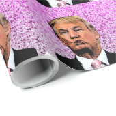 DONALD TRUMP GLITTER CHRISTMAS KISS WRAPPING PAPER CADEAUPAPIER (Rol Hoek)