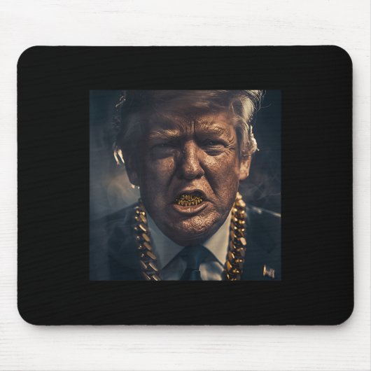 Donald Trump Gold Grillz Muismat (Voorkant)