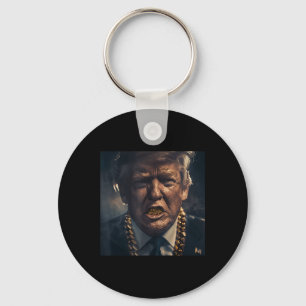 Donald Trump Gold Grillz Sleutelhanger