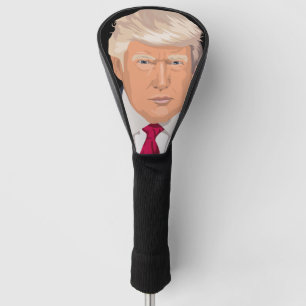 DONALD TRUMP GOLF DRIVER HOESJE GOLFHEADCOVER