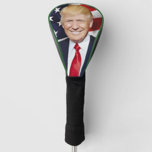 DONALD TRUMP GOLF DRIVER HOESJE GOLFHEADCOVER