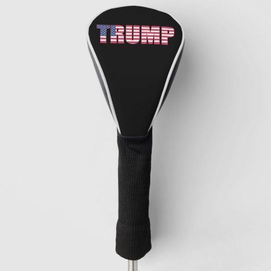 DONALD TRUMP GOLF DRIVER HOESJE GOLFHEADCOVER (Voorkant)