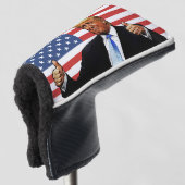 DONALD TRUMP GOLF HEAD HOESJE GOLFHEADCOVER (3/4 voorkant)