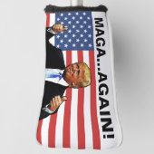 DONALD TRUMP GOLF HOOFD HOESJE MAGA OPNIEUW! GOLFHEADCOVER (Draai 90)