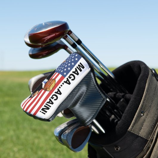 DONALD TRUMP GOLF HOOFD HOESJE MAGA OPNIEUW! GOLFHEADCOVER (Insitu)